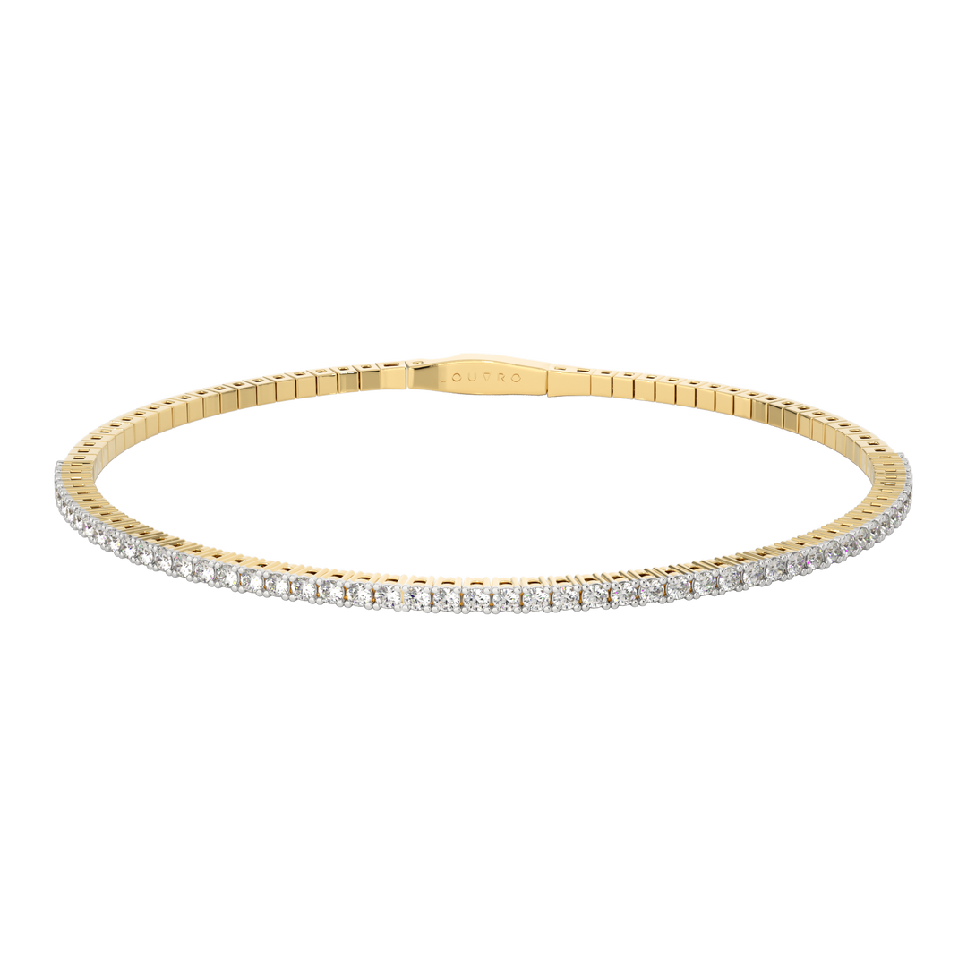 DIAMOND SNAKE TENNIS BRACELET (LOUVRO)