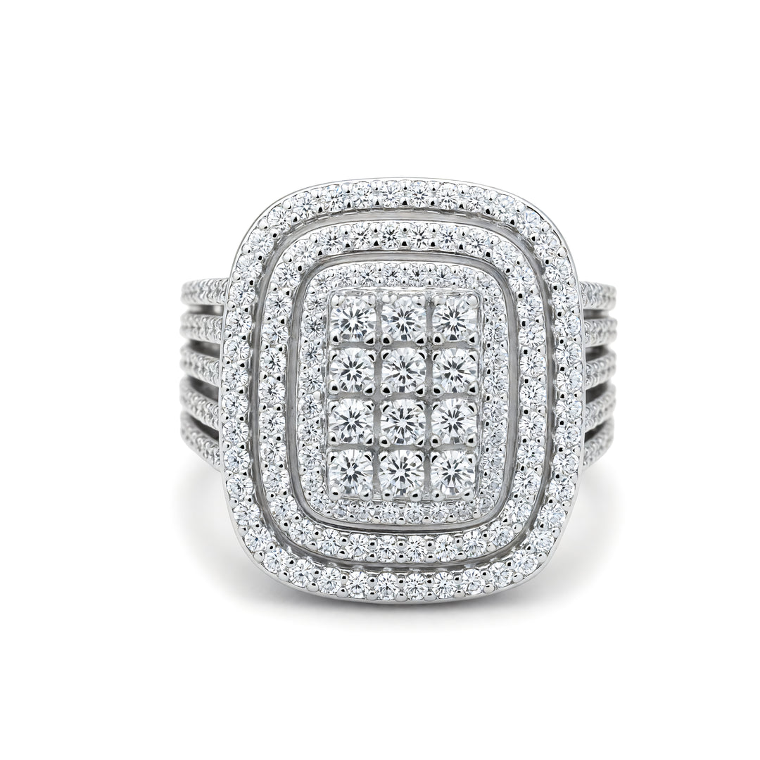 TAJ AL-MALIKA RING | MOISSANITE DIAMOND