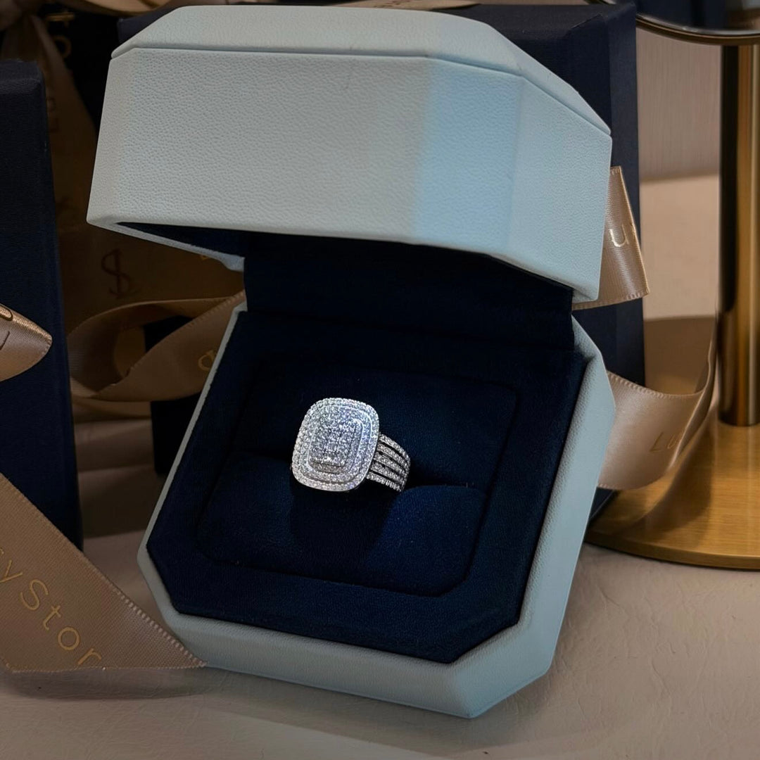 TAJ AL-MALIKA RING | MOISSANITE DIAMOND 0.42 CARAT