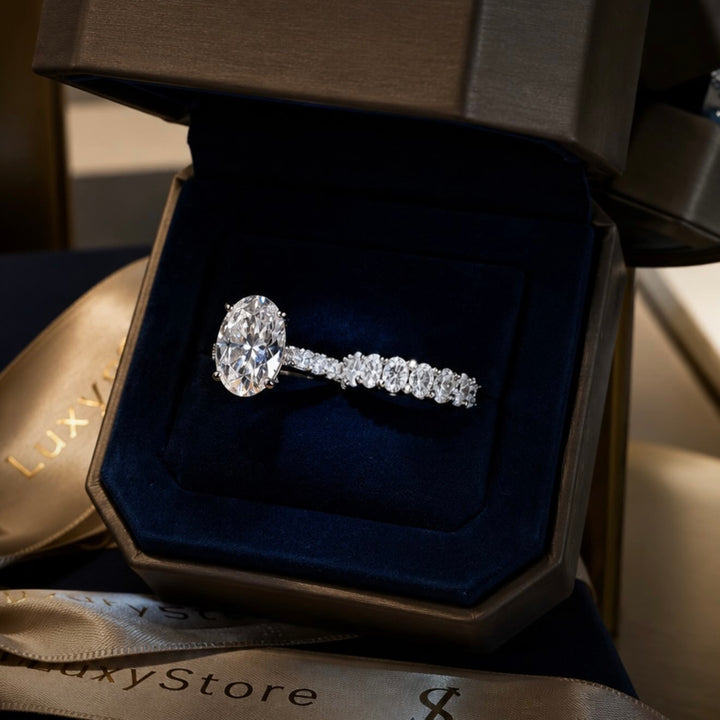 DIAMONDS TWINS RING | MOISSANITE 15.42 Carat
