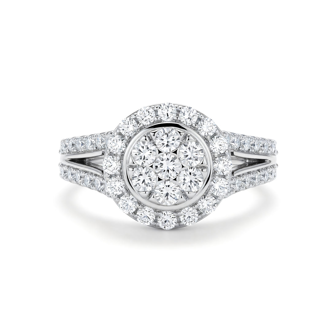 BARIQ AL WARD RING | MOISSANITE DIAMOND