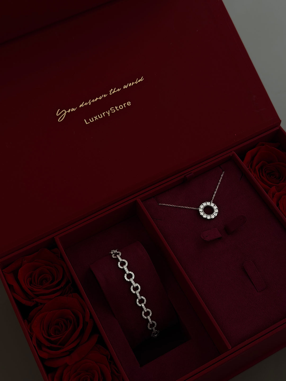 SET#21 DIAMONDS (BRACELET + NECKLACE) | MOISSANITE