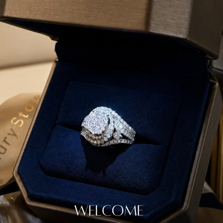 LADY OF THE CROWN RING | MOISSANITE DIAMOND 1.80 CARAT