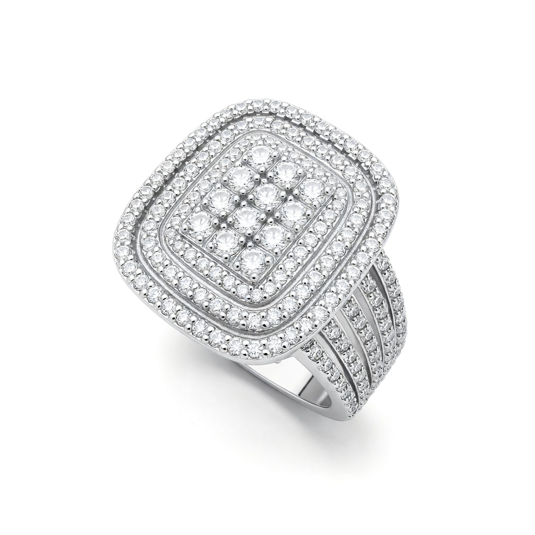 TAJ AL-MALIKA RING | MOISSANITE DIAMOND