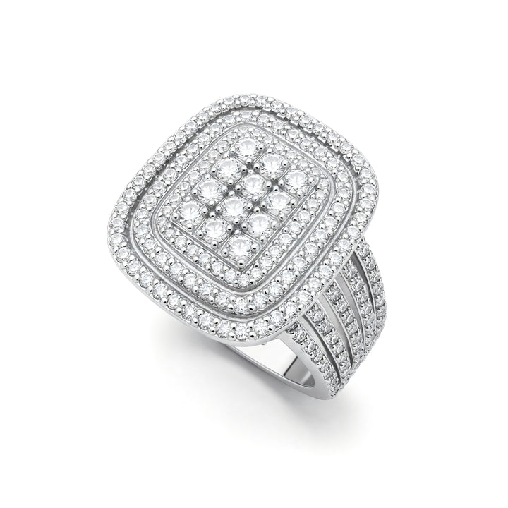 TAJ AL-MALIKA RING | MOISSANITE DIAMOND