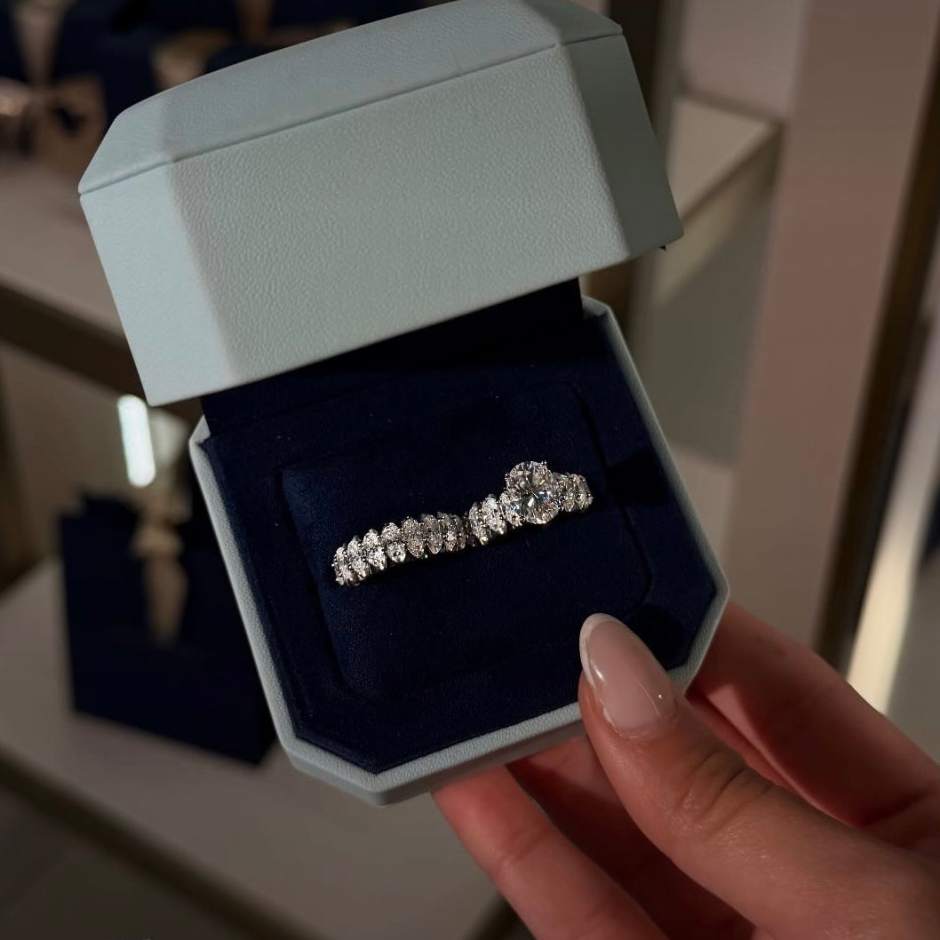 DIAMONDS TWINS RING | MOISSANITE