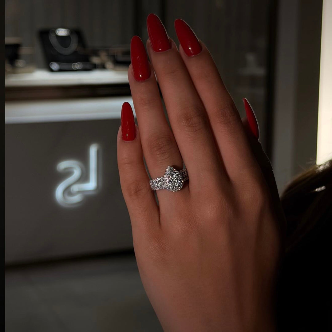 SER AL SAADAH RING | MOISSANITE DIAMOND 1.10 CARAT