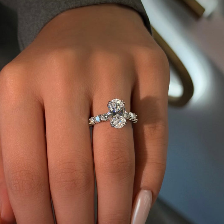 MALIKA RING | MOISSANITE DIAMOND 4.80 CARAT