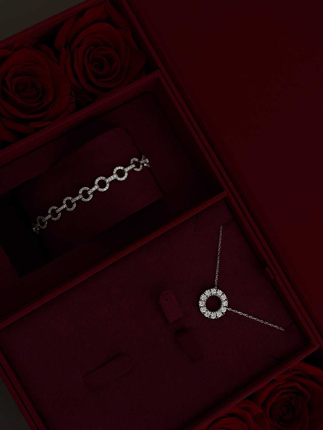 SET#21 DIAMONDS (BRACELET + NECKLACE) | MOISSANITE