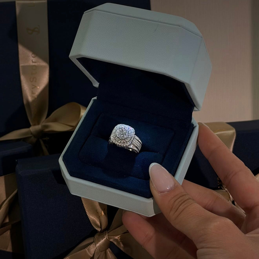 LOUVRO CROWN RING | MOISSANITE DIAMOND 2.00 CARAT