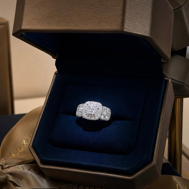 SULTANA TRIO RING | MOISSANITE DIAMOND 6.93 CARAT