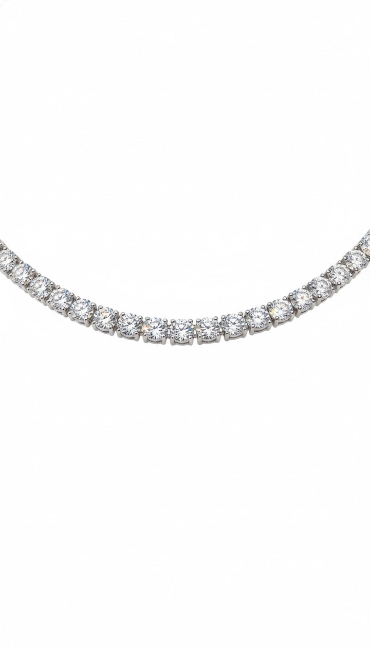 DIAMOND TENNIS NECKLACE 14.70 CT  | MOISSANITE