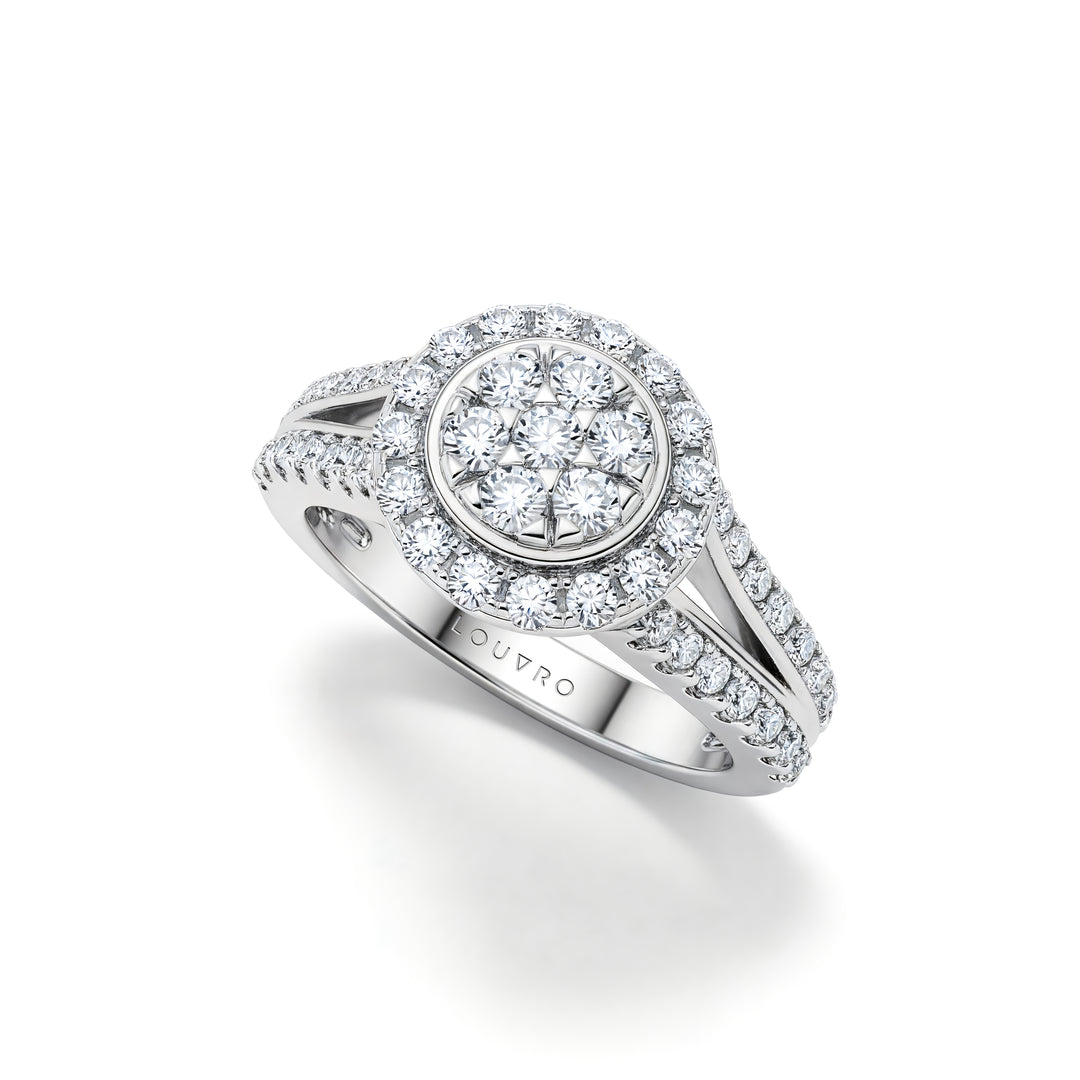 BARIQ AL WARD RING | MOISSANITE DIAMOND