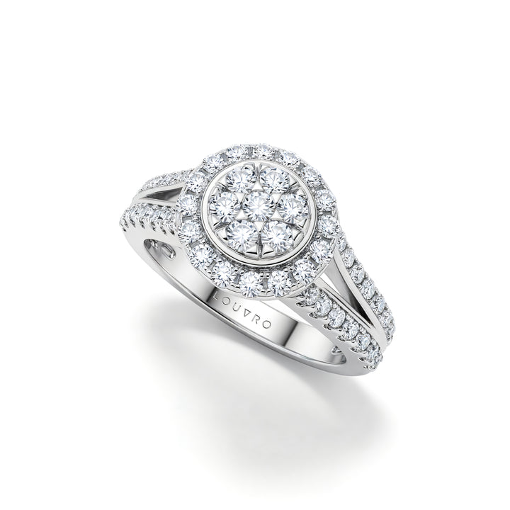 BARIQ AL WARD RING | MOISSANITE DIAMOND