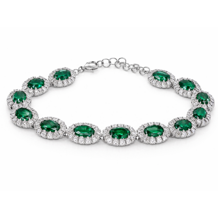 LAB GROWN EMERALD&DIAMOND BRACELET | MOISSANITE (Copy)