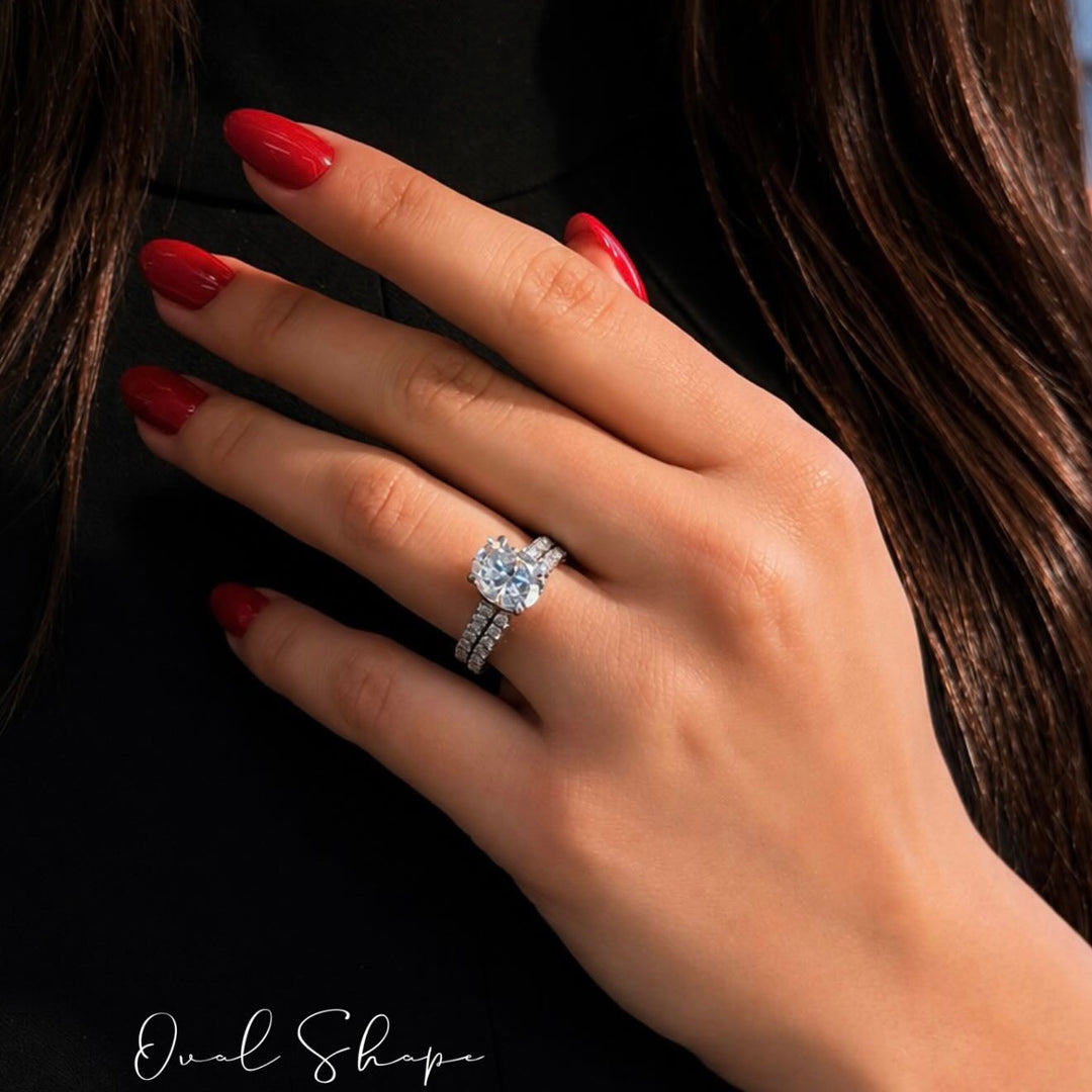 DIAMONDS TWINS RING | MOISSANITE 3.00 Carat