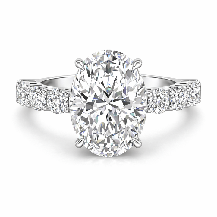 MALIKA RING | MOISSANITE DIAMOND 4.80 CARAT