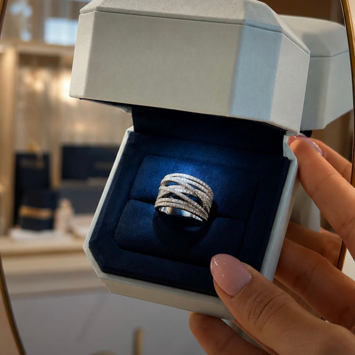 SULTANA WAVES RING | MOISSANITE DIAMOND 1.12 CARAT