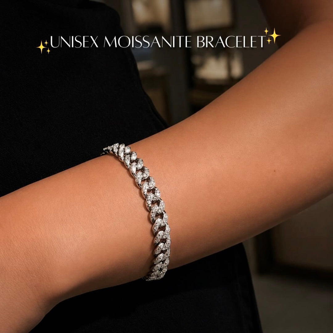 DIAMONDS CUBAN BRACELET | MOISSANITE