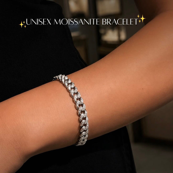 DIAMONDS CUBAN BRACELET | MOISSANITE