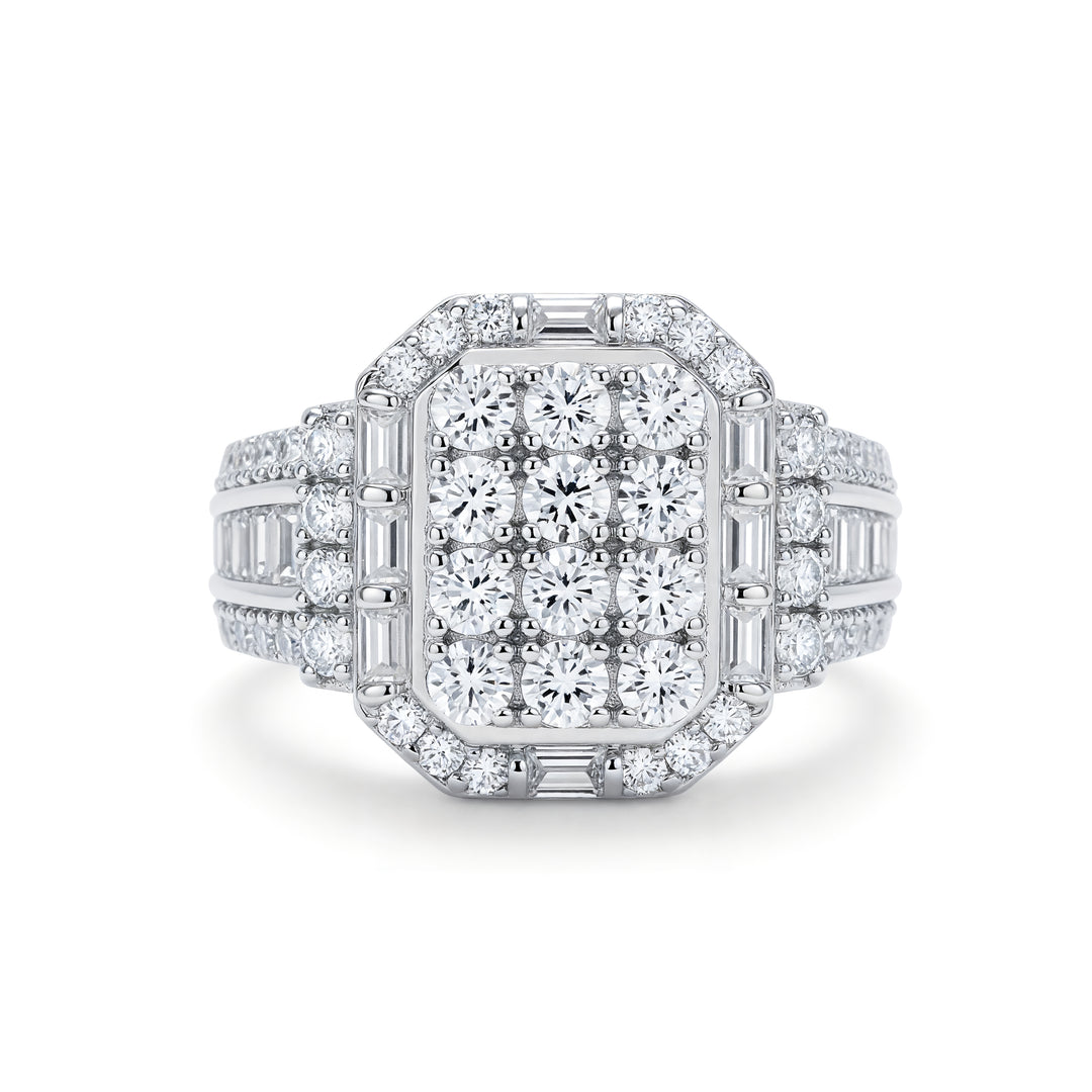 TAJ AL-MULOOK RING | MOISSANITE DIAMOND