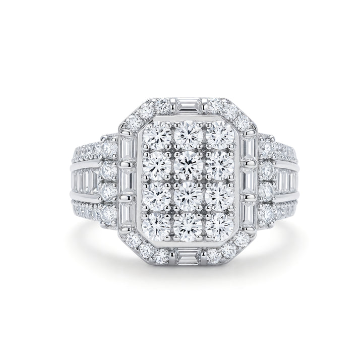 TAJ AL-MULOOK RING | MOISSANITE DIAMOND
