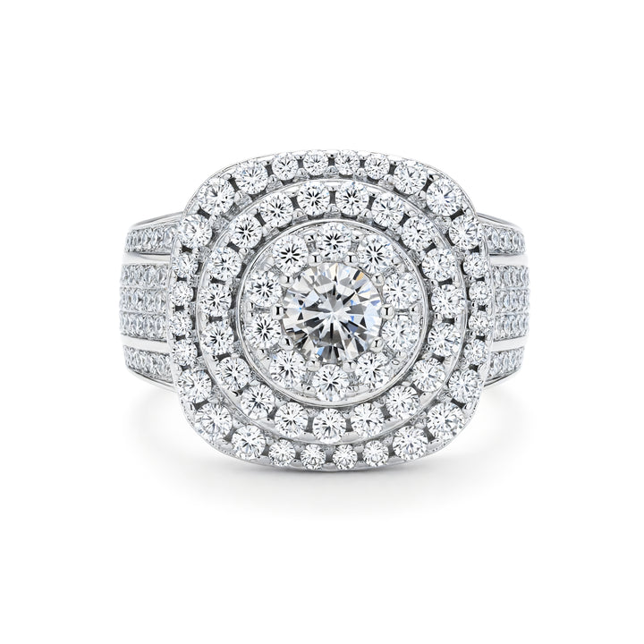 LOUVRO CROWN RING | MOISSANITE DIAMOND
