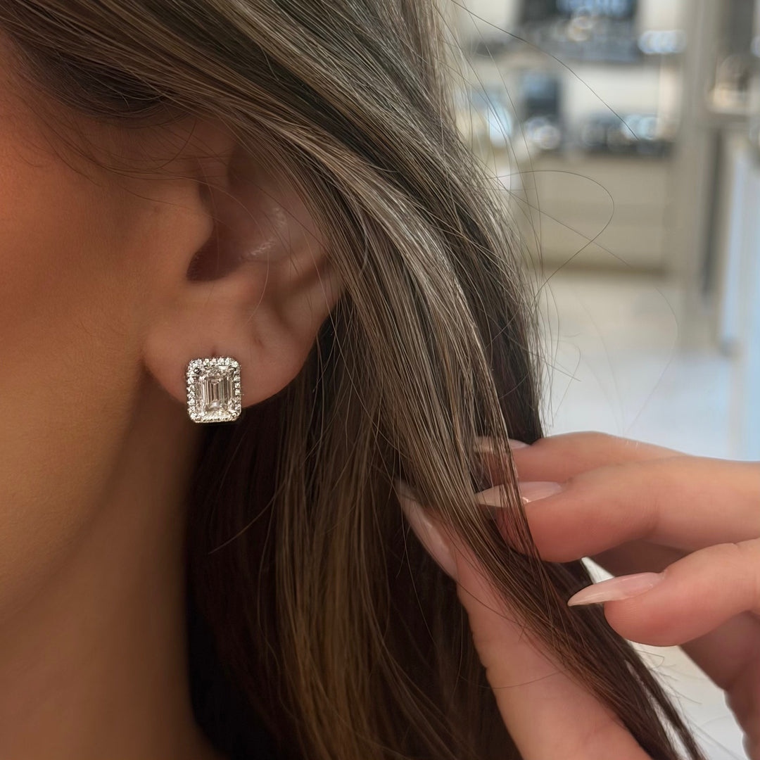 EARRINGS | 4.10 CARAT MOISSANITE DIAMOND