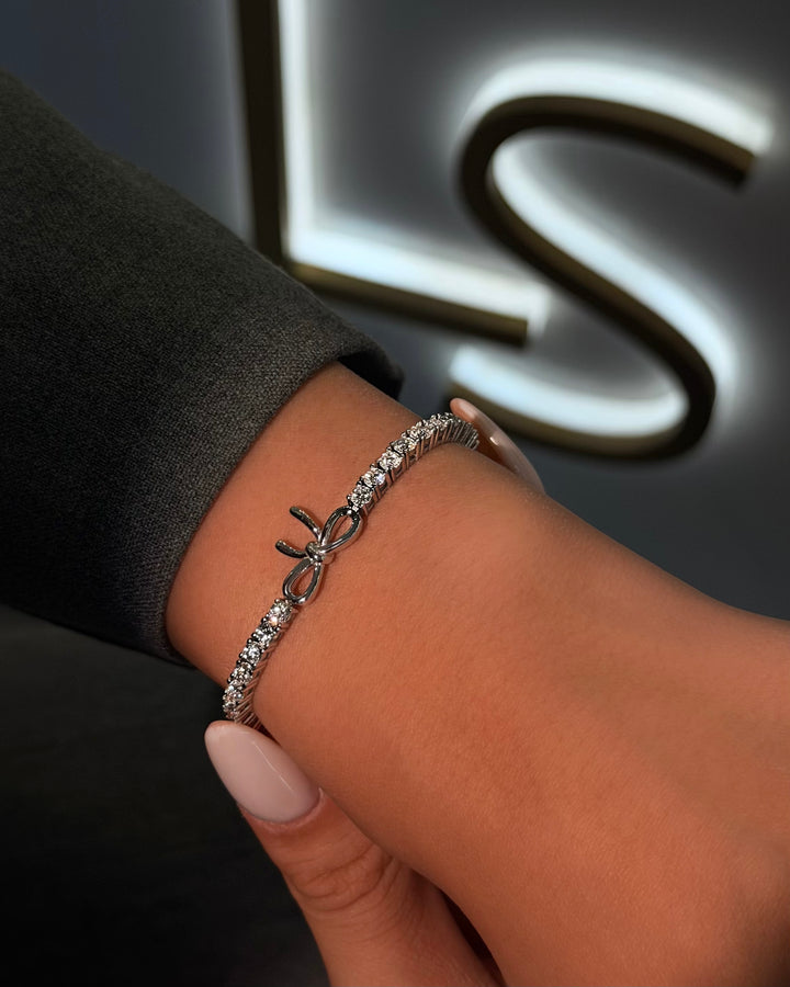 GIRLY TENNIS BRACELET | MOISSANITE DIAMOND