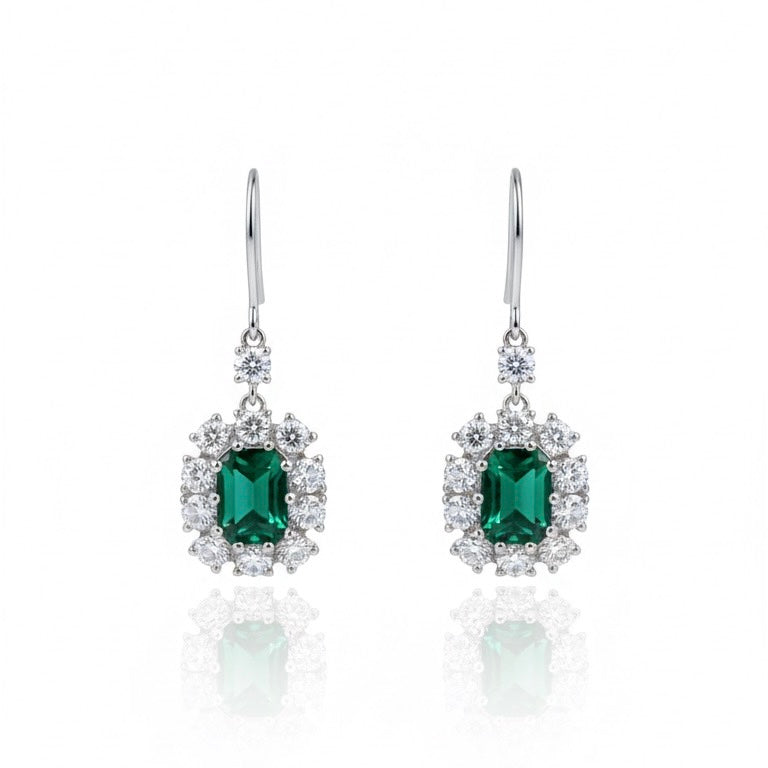 EMERALD ERRINGS | LAB GROWN