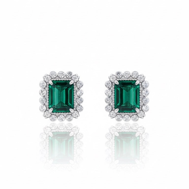 EMERALD ERRINGS | LAB GROWN