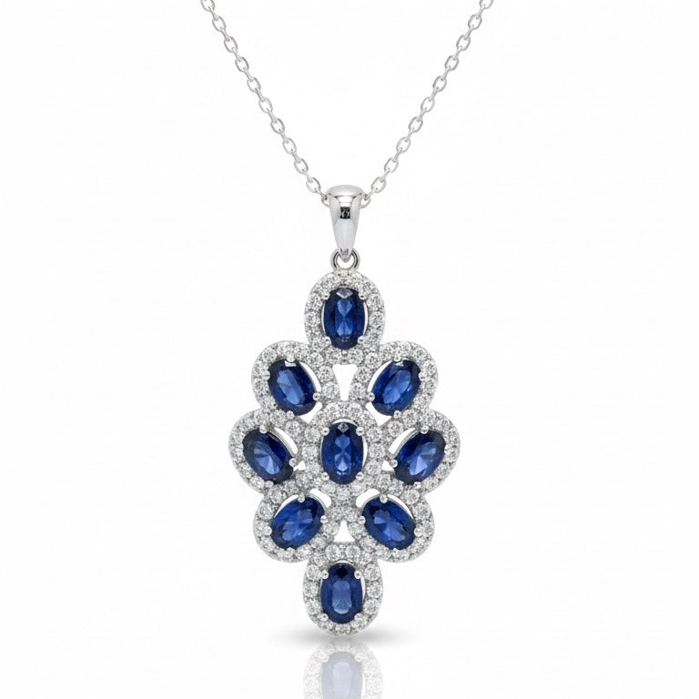 SAPPHIRE NECKLACE | LAB GROWN
