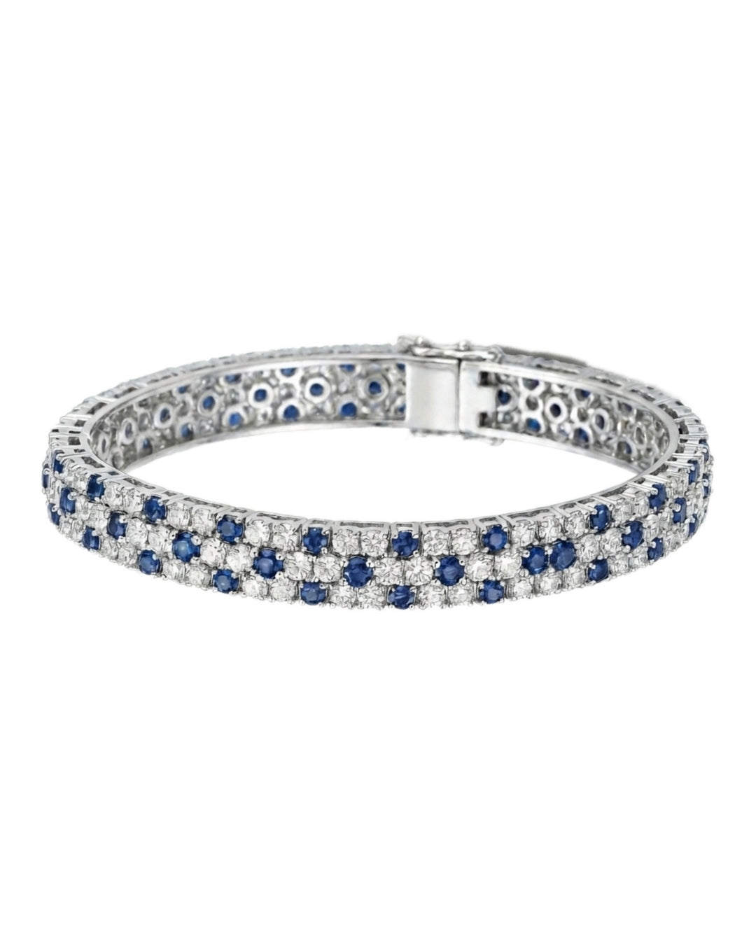 LAB GROWN SAPPHIRE&DIAMOND BRACELET | MOISSANITE
