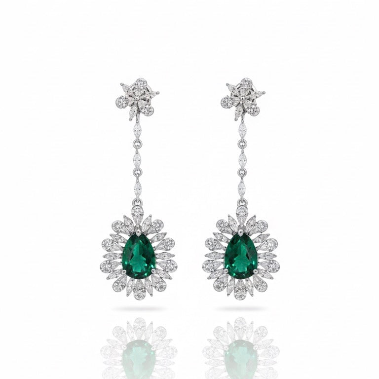 EMERALD ERRINGS | LAB GROWN