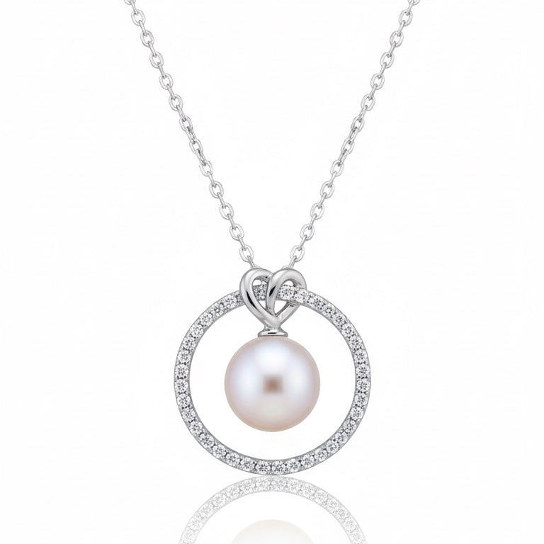 DIAMOND & PEARL NECKLACE | MOISSANITE