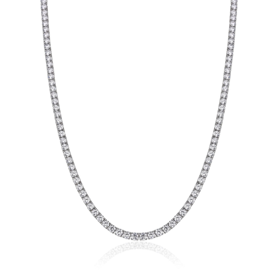 DIAMOND TENNIS NECKLACE 14.70 CT  | MOISSANITE