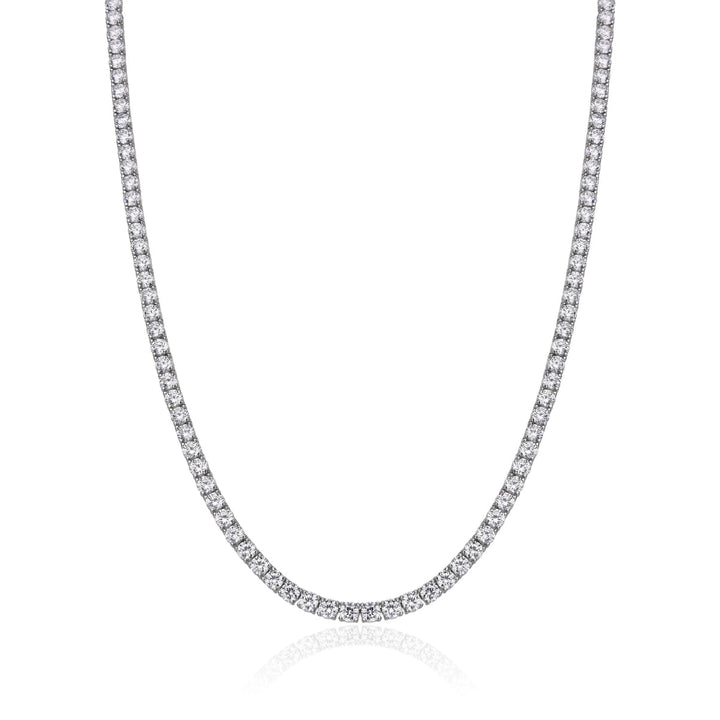 DIAMOND TENNIS NECKLACE 14.70 CT  | MOISSANITE