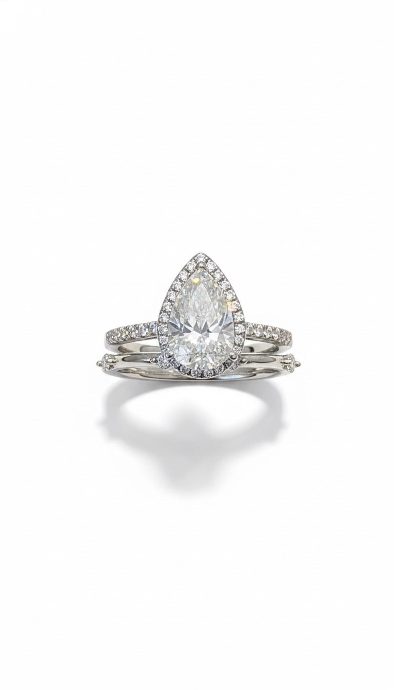 DIAMOND TWINS RING | MOISSANITE
