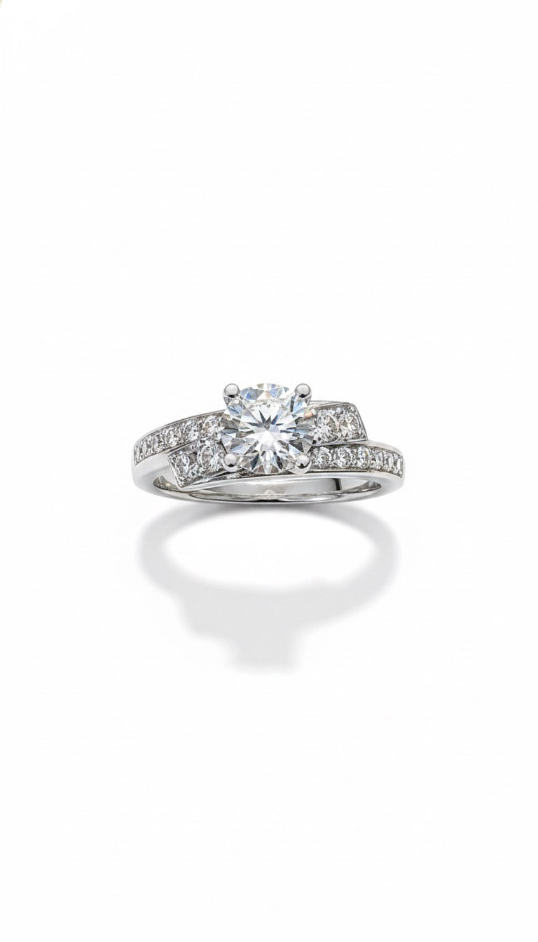 DIAMOND TWINS RING | MOISSANITE