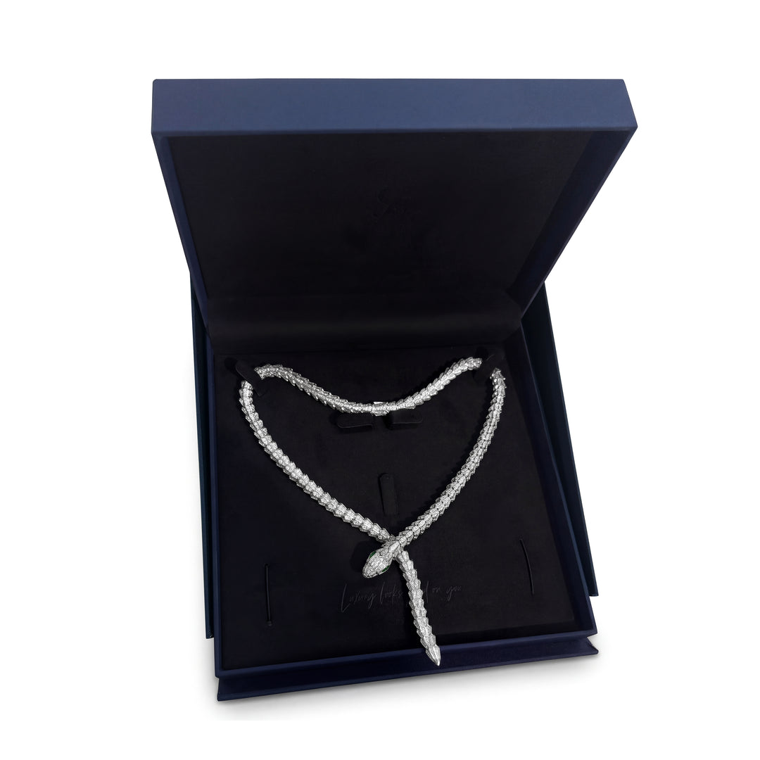 BVLGR NECKLACE| MOISSANITE 25.20 CT
