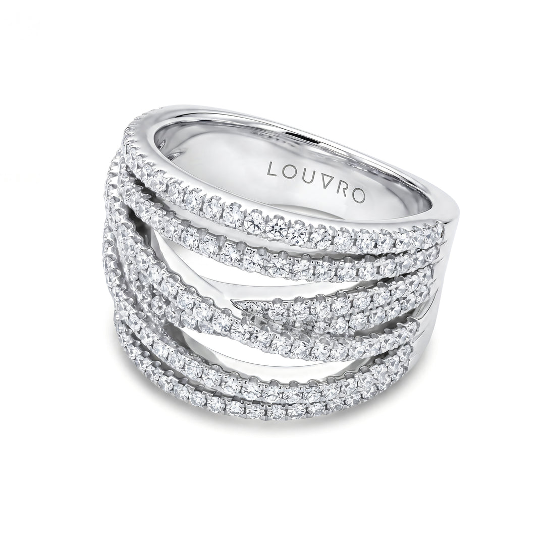 SULTANA WAVES RING | MOISSANITE DIAMOND