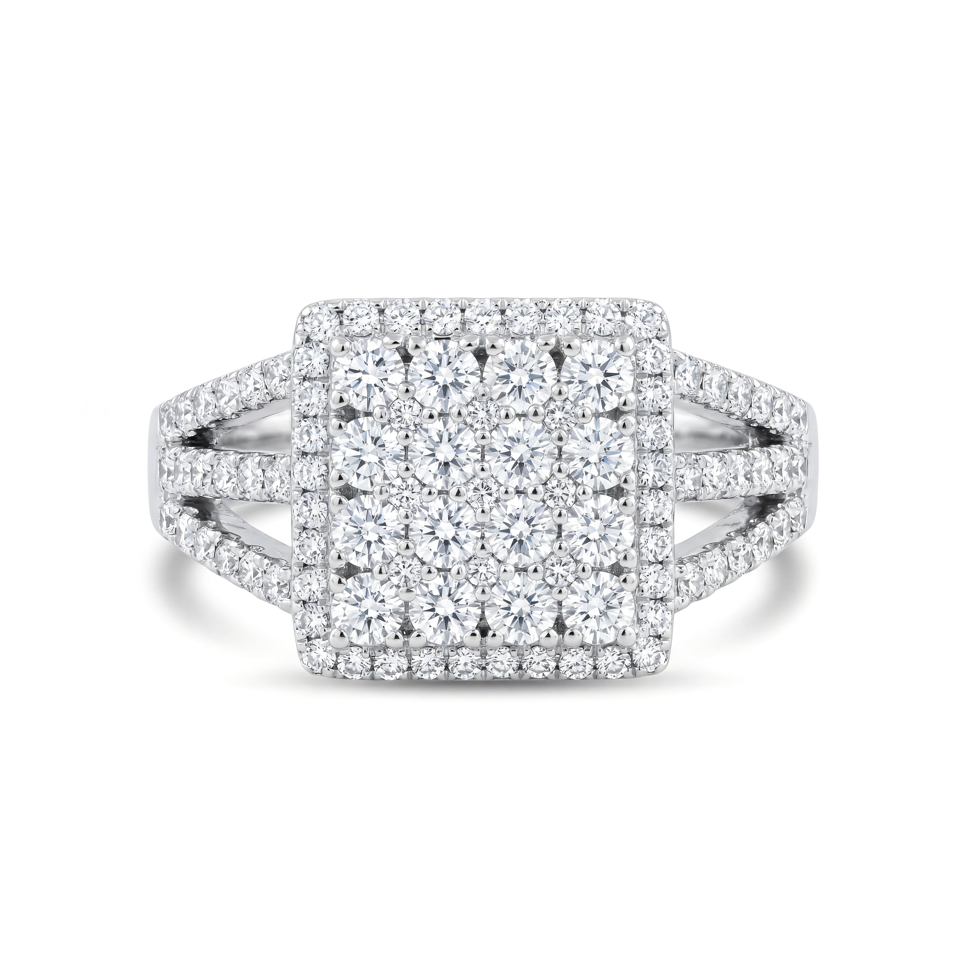 LUMARA SQUARE RING | MOISSANITE DIAMOND