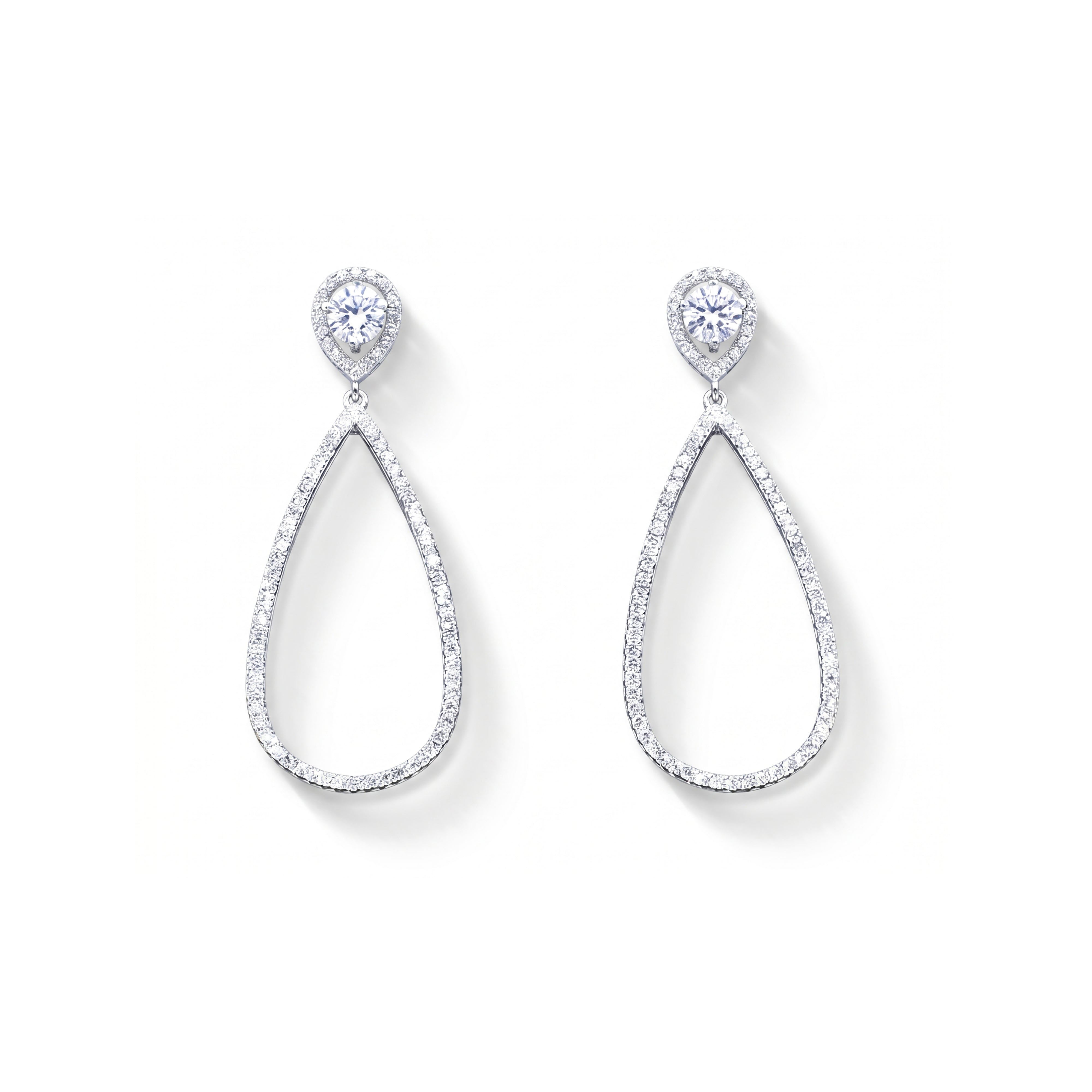 QATRAT AL-NOOR EARRINGS | MOISSANITE DIAMOND
