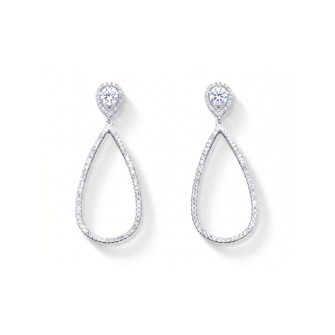 QATRAT AL-NOOR EARRINGS | MOISSANITE DIAMOND