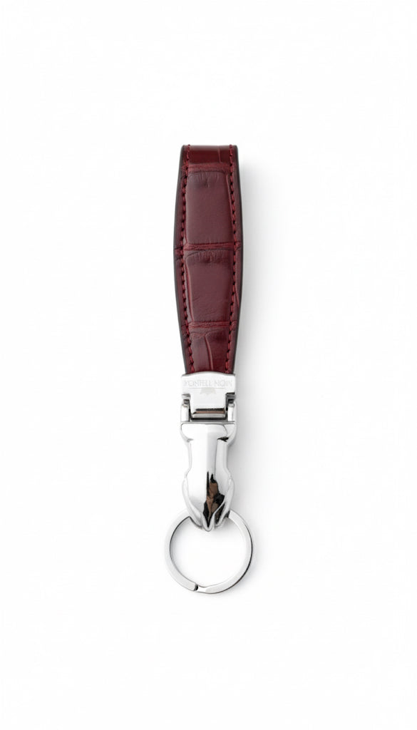 MONTRESOR KEYCHAIN (MINOR SCRATCH) - CROCODILE LEATHER