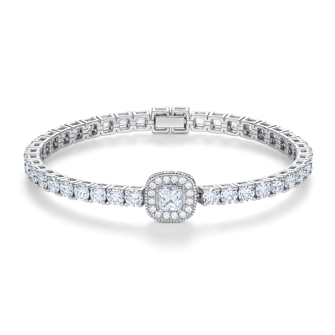 PRINCESS TENNIS BRACELET | MOISSANITE DIAMOND