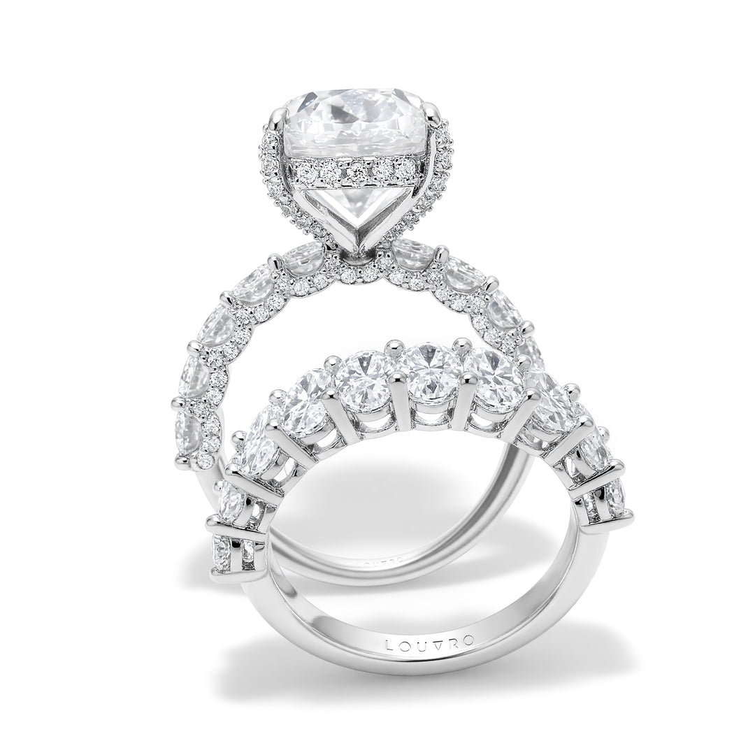 DIAMONDS TWINS RING | MOISSANITE 15.42 Carat