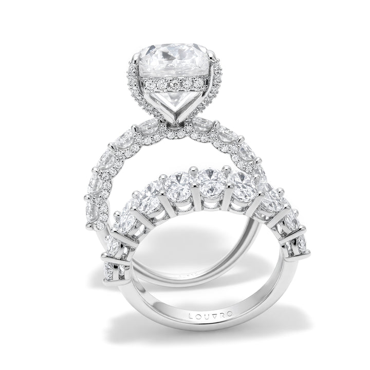 DIAMONDS TWINS RING | MOISSANITE 15.42 Carat