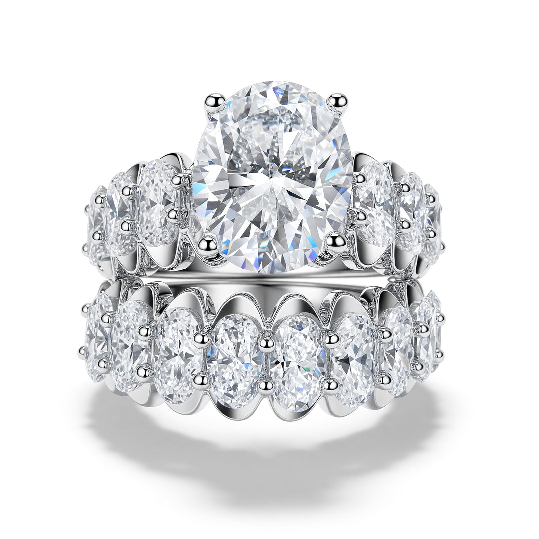 DIAMONDS TWINS RING | MOISSANITE