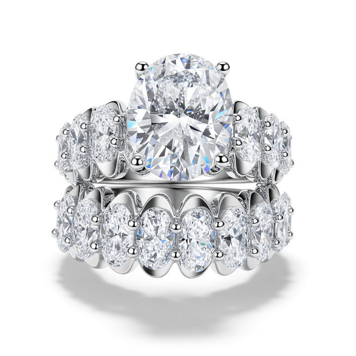 DIAMONDS TWINS RING | MOISSANITE